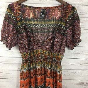 Women’s BOHO Guess Sheer Blouse